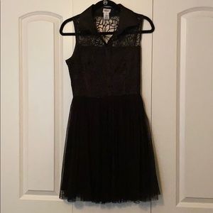 Black tulle dress